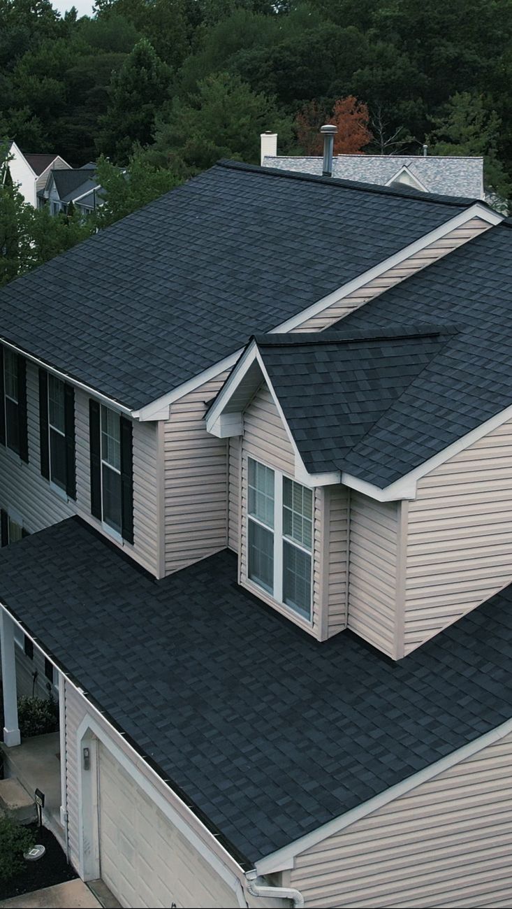 Roof replacement aerial view Maryland